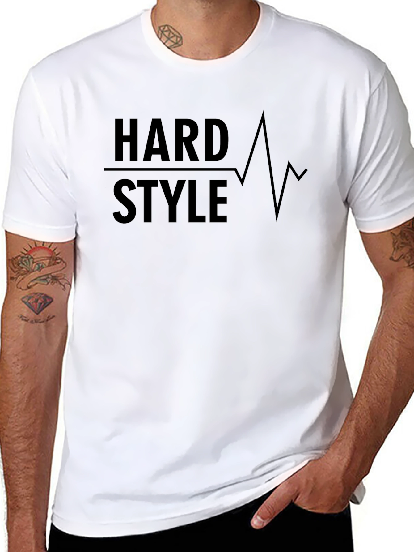 Hard Style Graphic Tee - Black