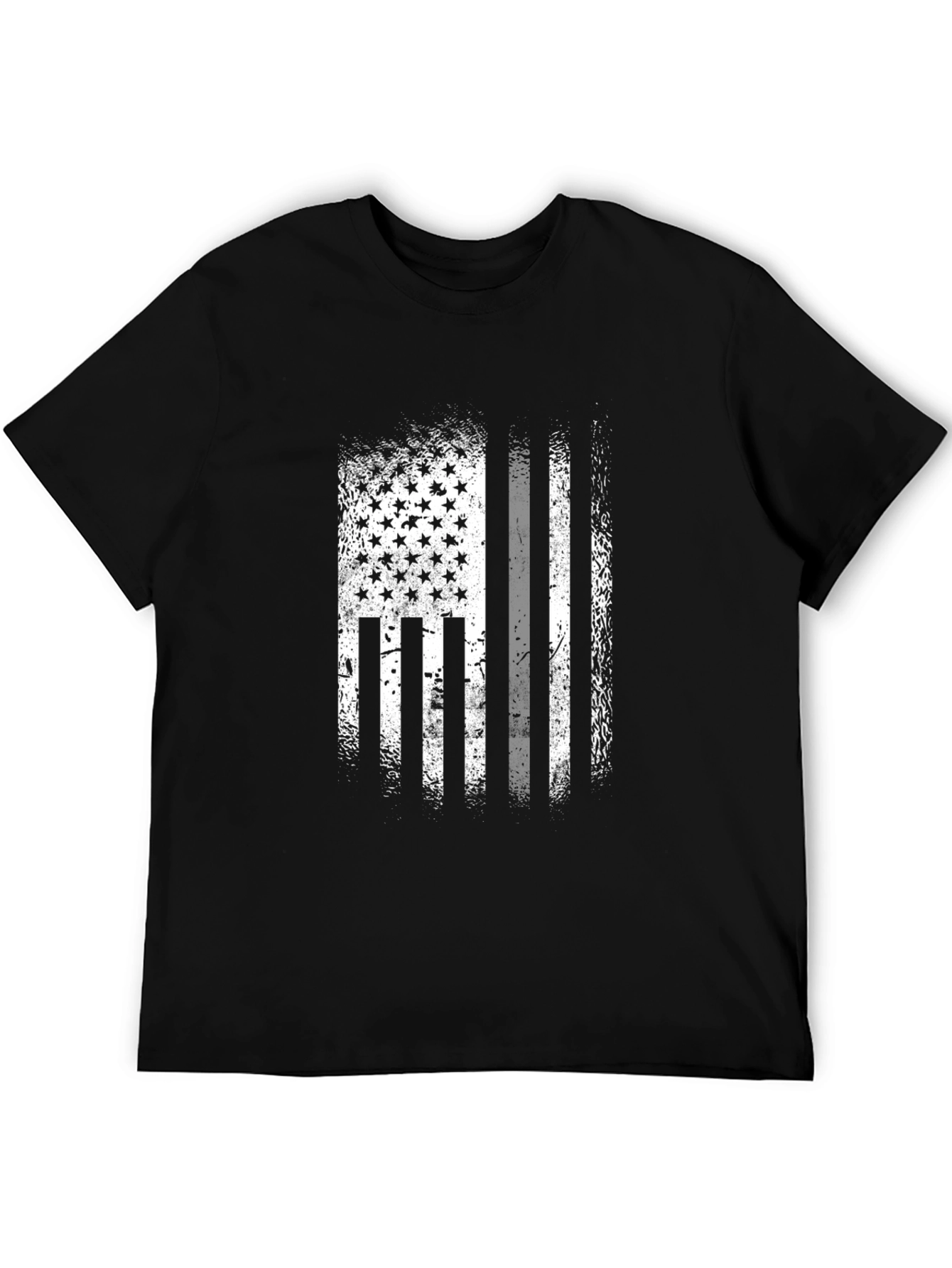 American Flag Distressed Graphic T-Shirt