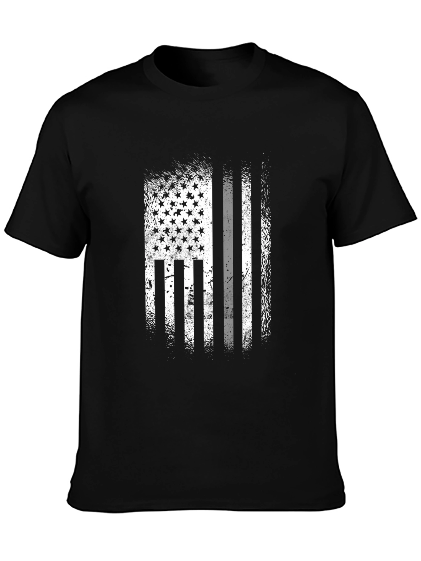 American Flag Distressed Graphic T-Shirt