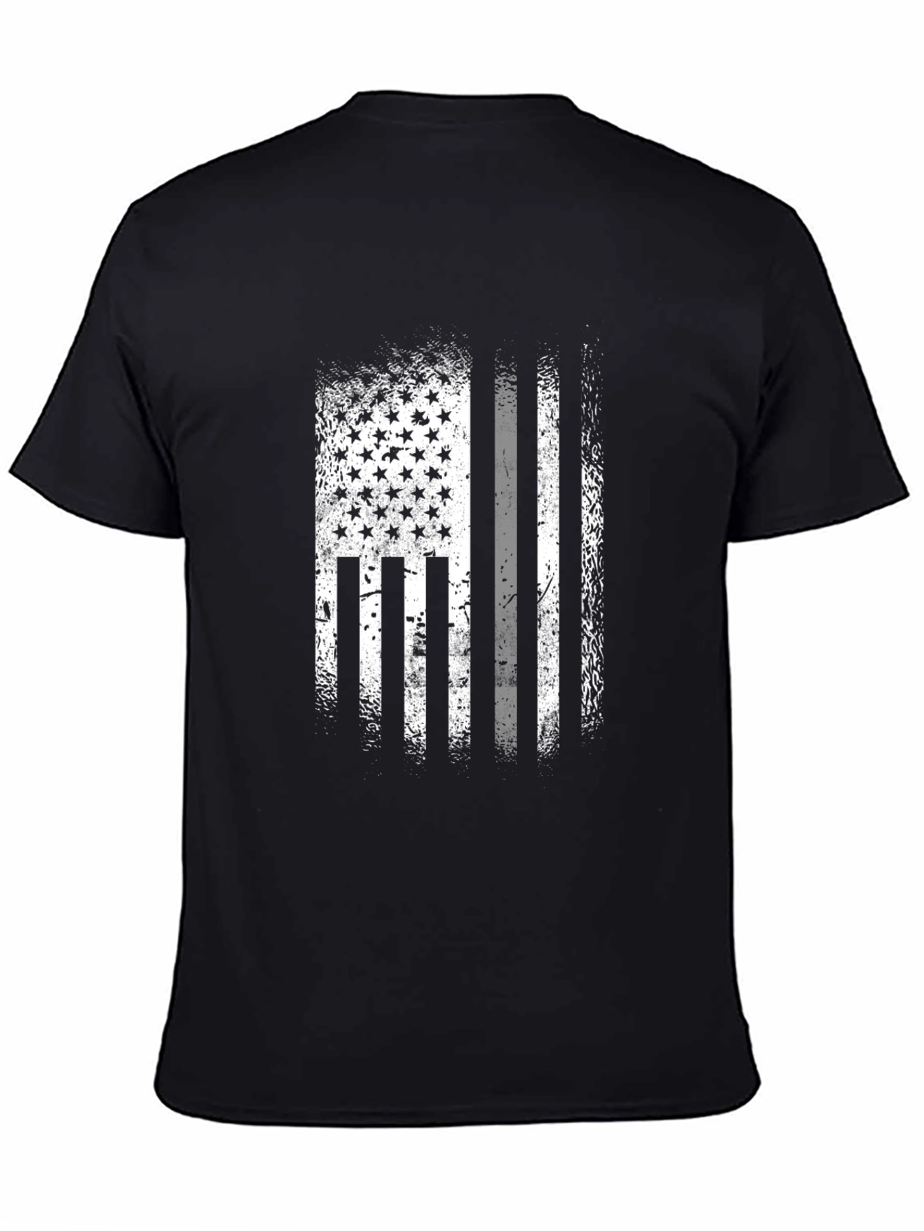 American Flag Distressed Graphic T-Shirt