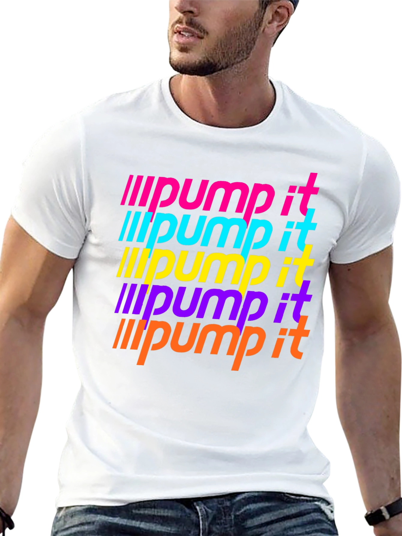 Pump It Retro Graphic T-Shirt - Bold Statement Tee