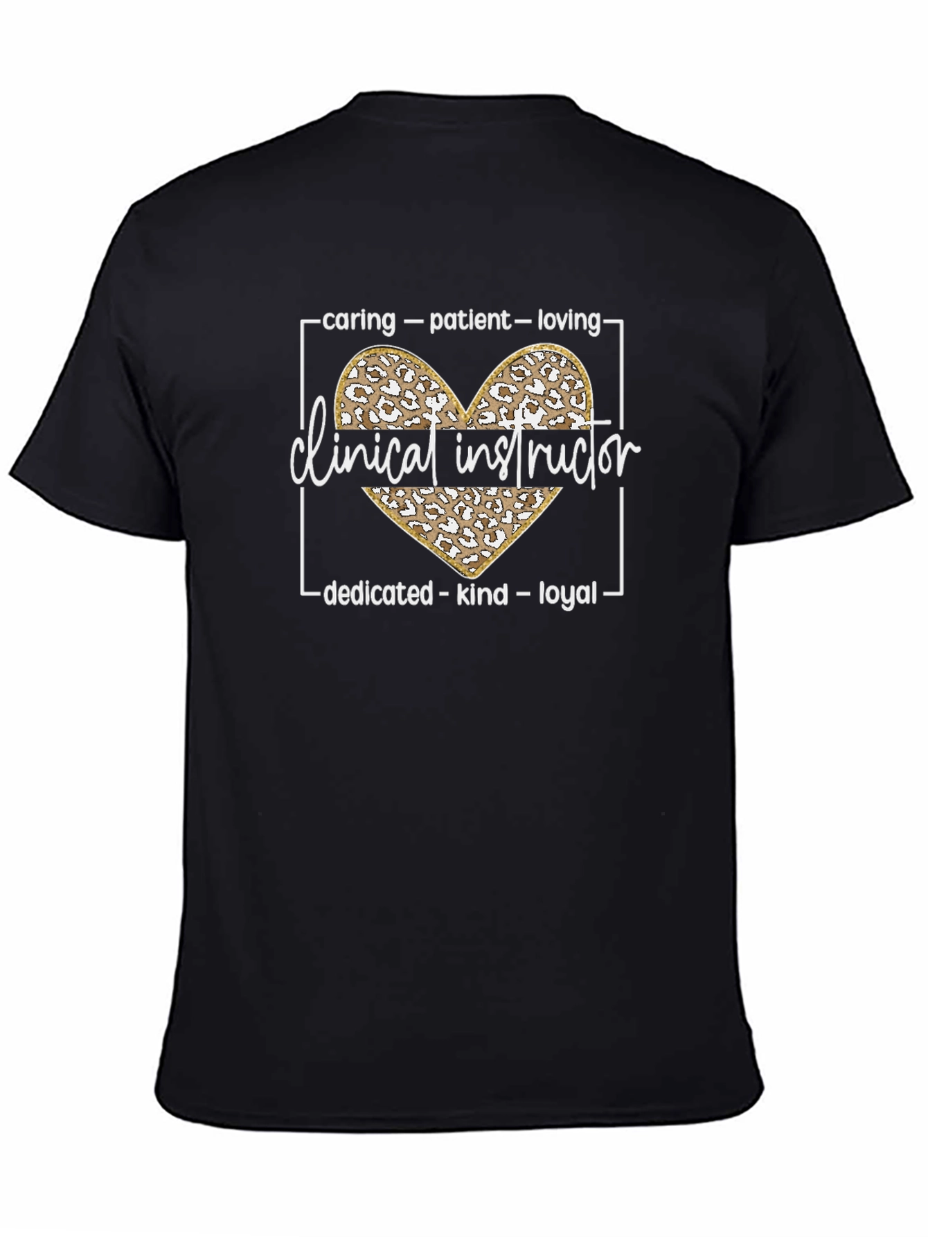 Clinical Instructor Leopard Heart Tee