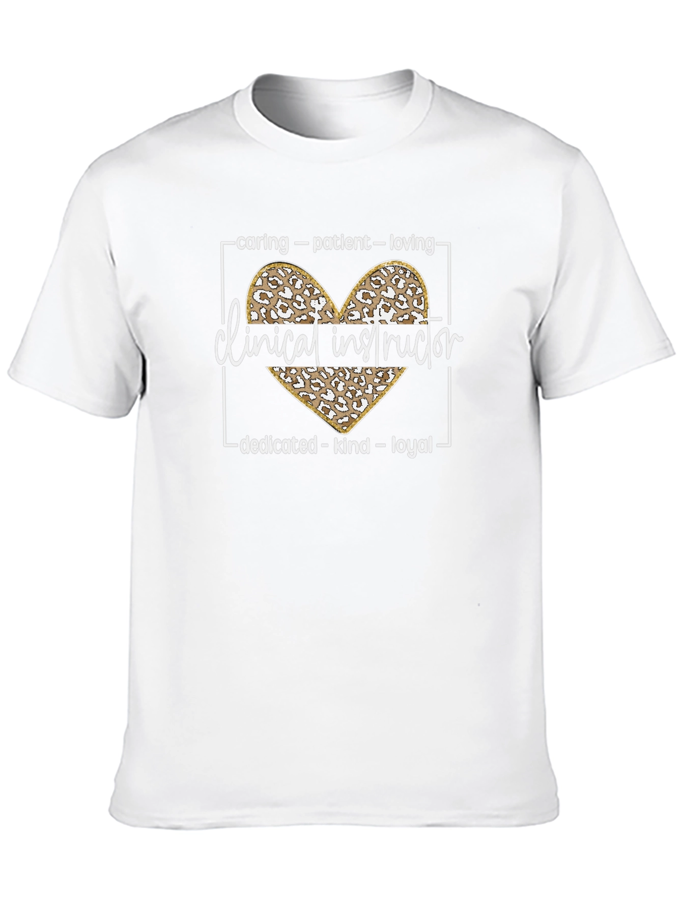 Clinical Instructor Leopard Heart Tee