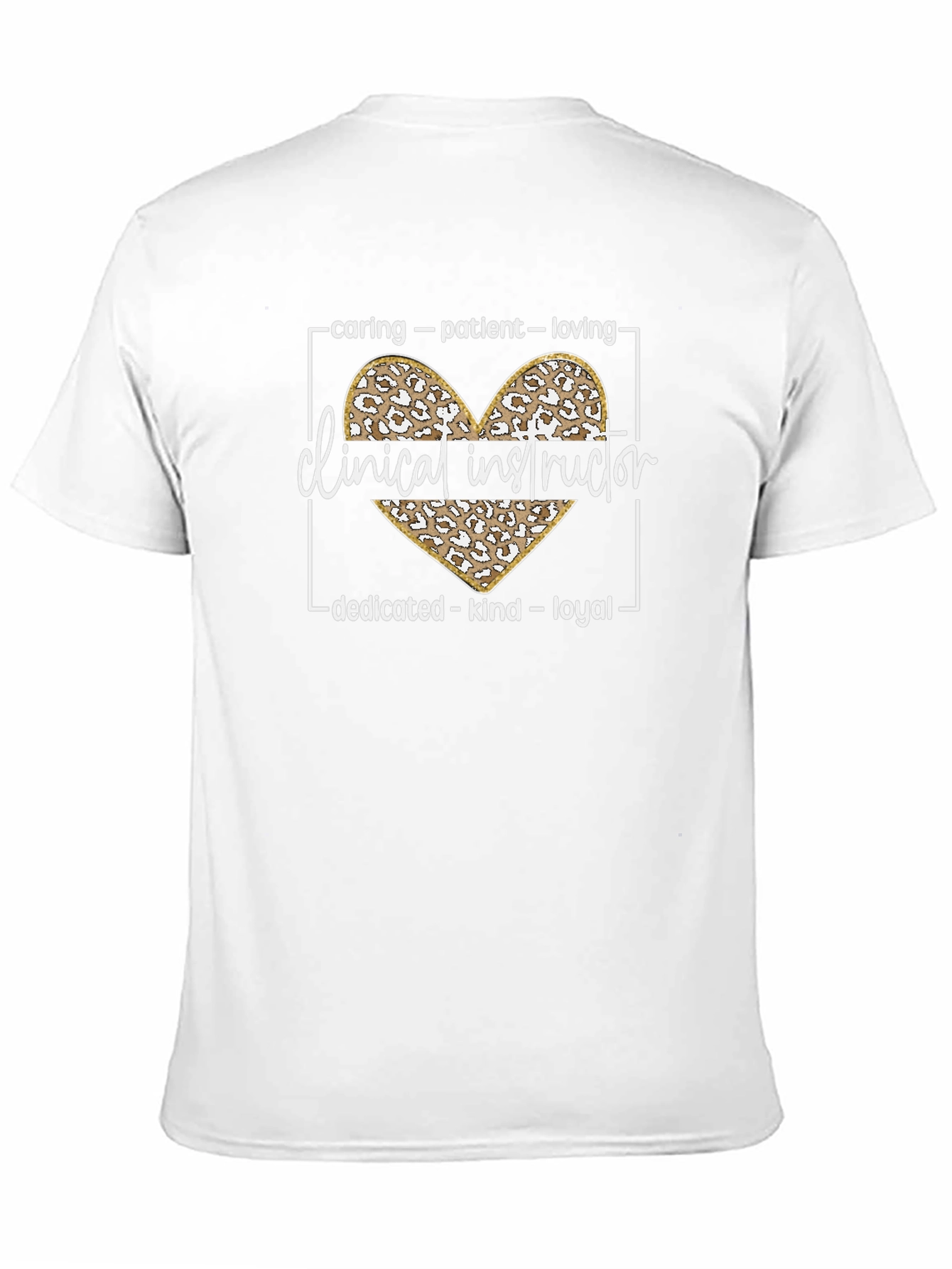 Clinical Instructor Leopard Heart Tee