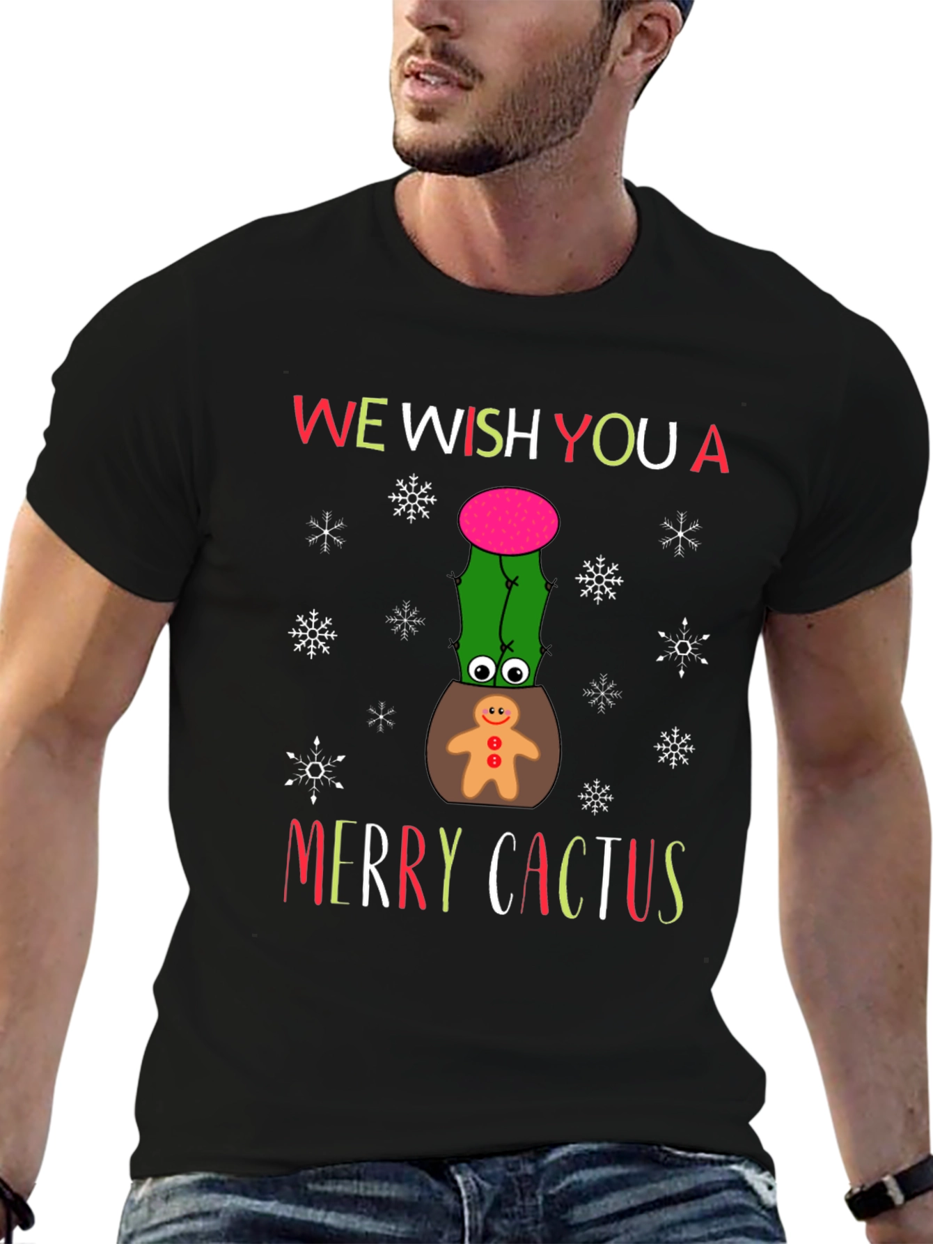 Merry Cactus Christmas T-Shirt