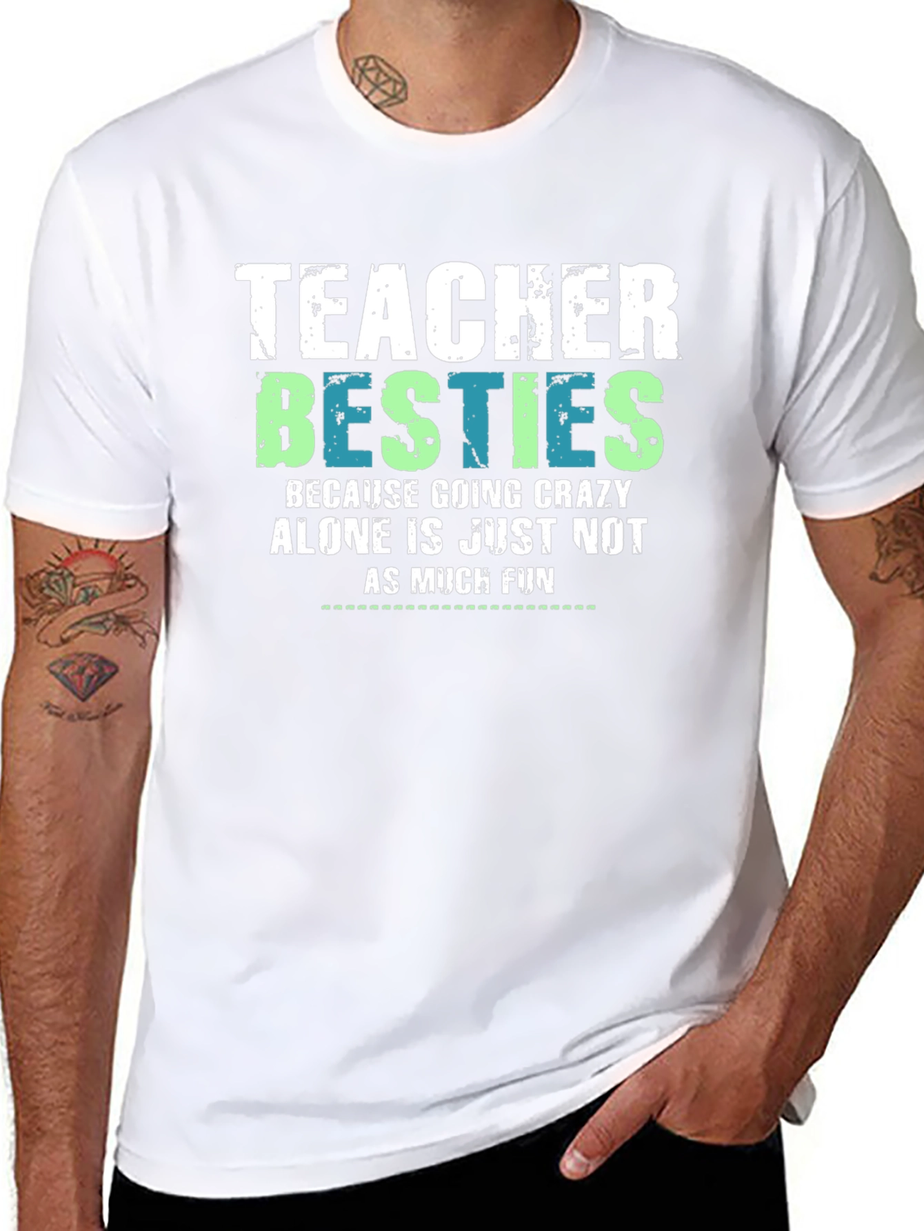 Teacher Besties Graphic T-Shirt
