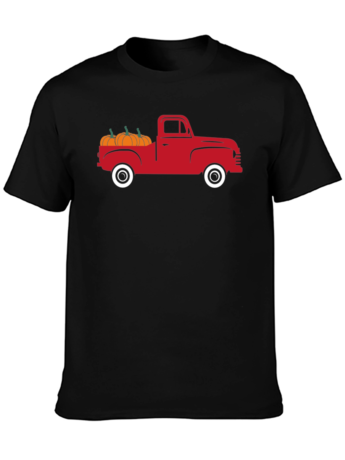 Retro Red Truck Pumpkin Patch T-Shirt