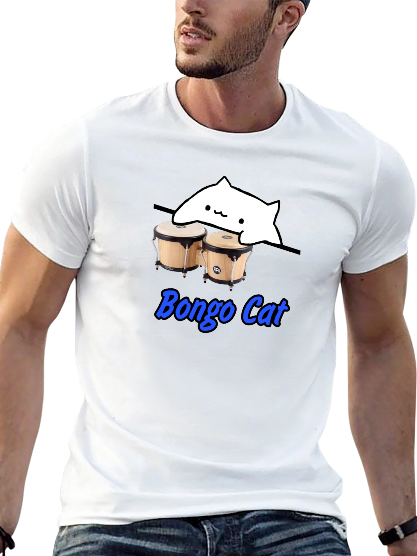 Bongo Cat T-Shirt - Hilarious Music Meme Tee