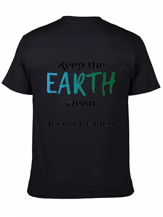 Keep the Earth Clean Black T-Shirt