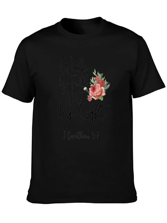 Faith Floral Graphic Tee - Walk by Faith T-Shirt