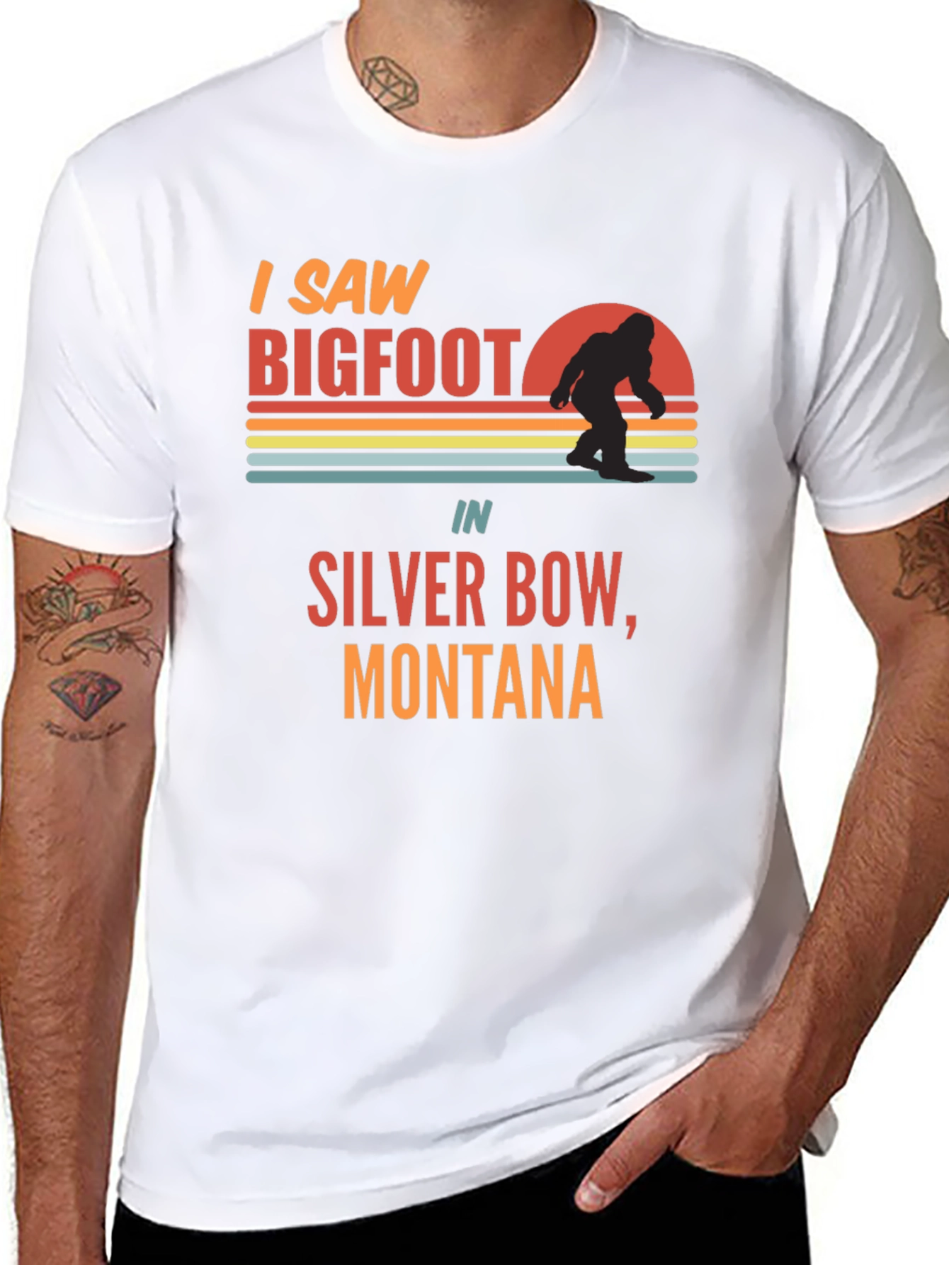 Bigfoot Silver Bow Montana Graphic Tee