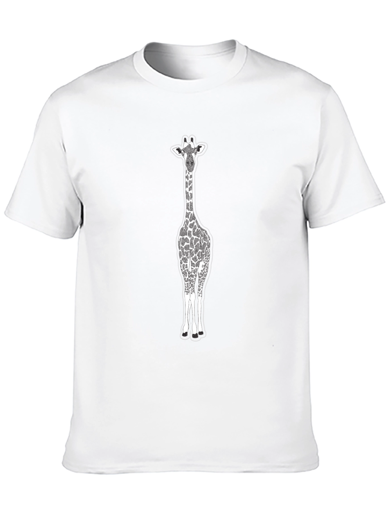 Giraffe Graphic Print T-Shirt