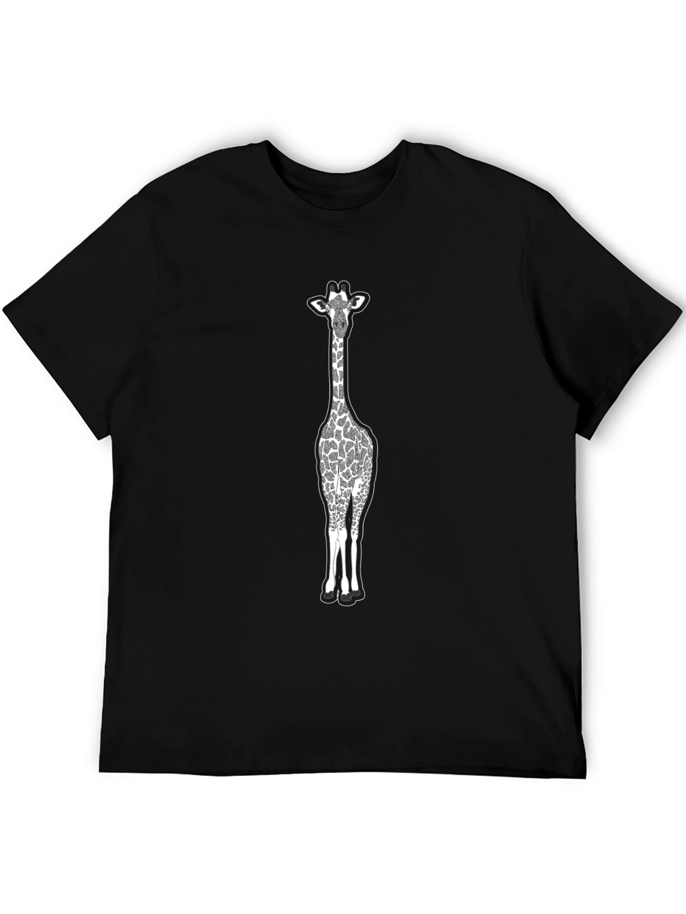 Giraffe Graphic Print T-Shirt