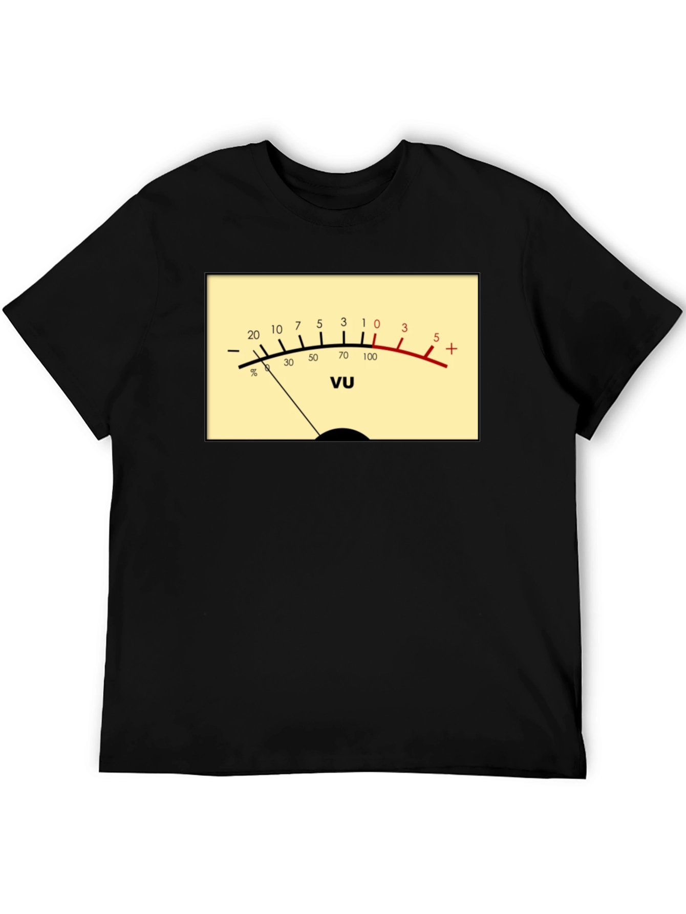 VU Meter Graphic T-Shirt - Audio Engineer Tee