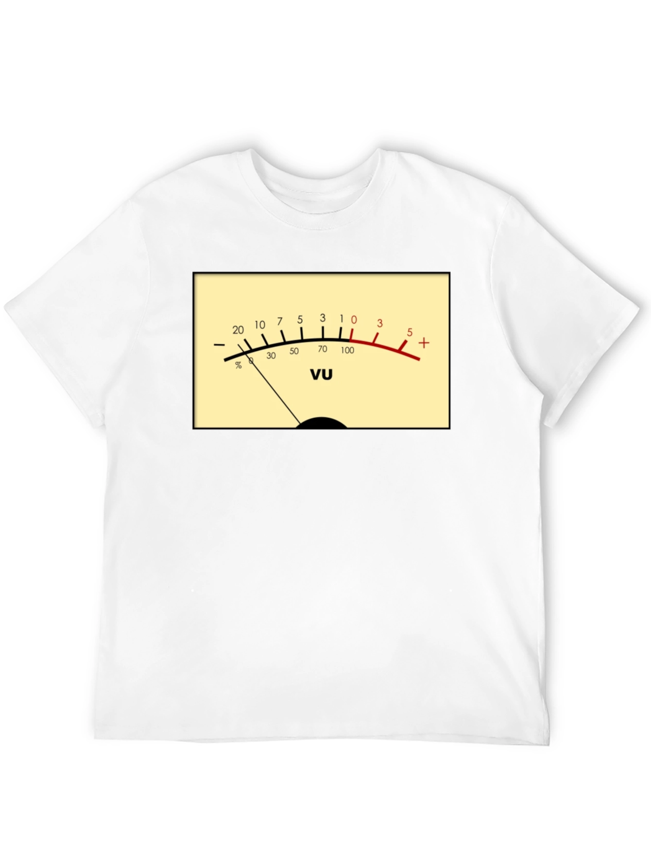 VU Meter Graphic T-Shirt - Audio Engineer Tee
