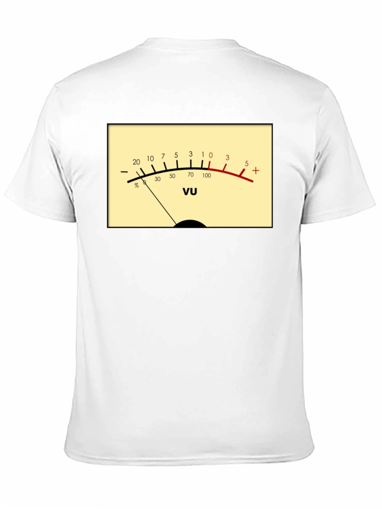VU Meter Graphic T-Shirt - Audio Engineer Tee