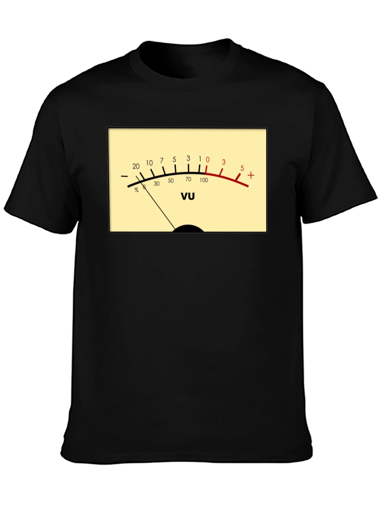 VU Meter Graphic T-Shirt - Audio Engineer Tee