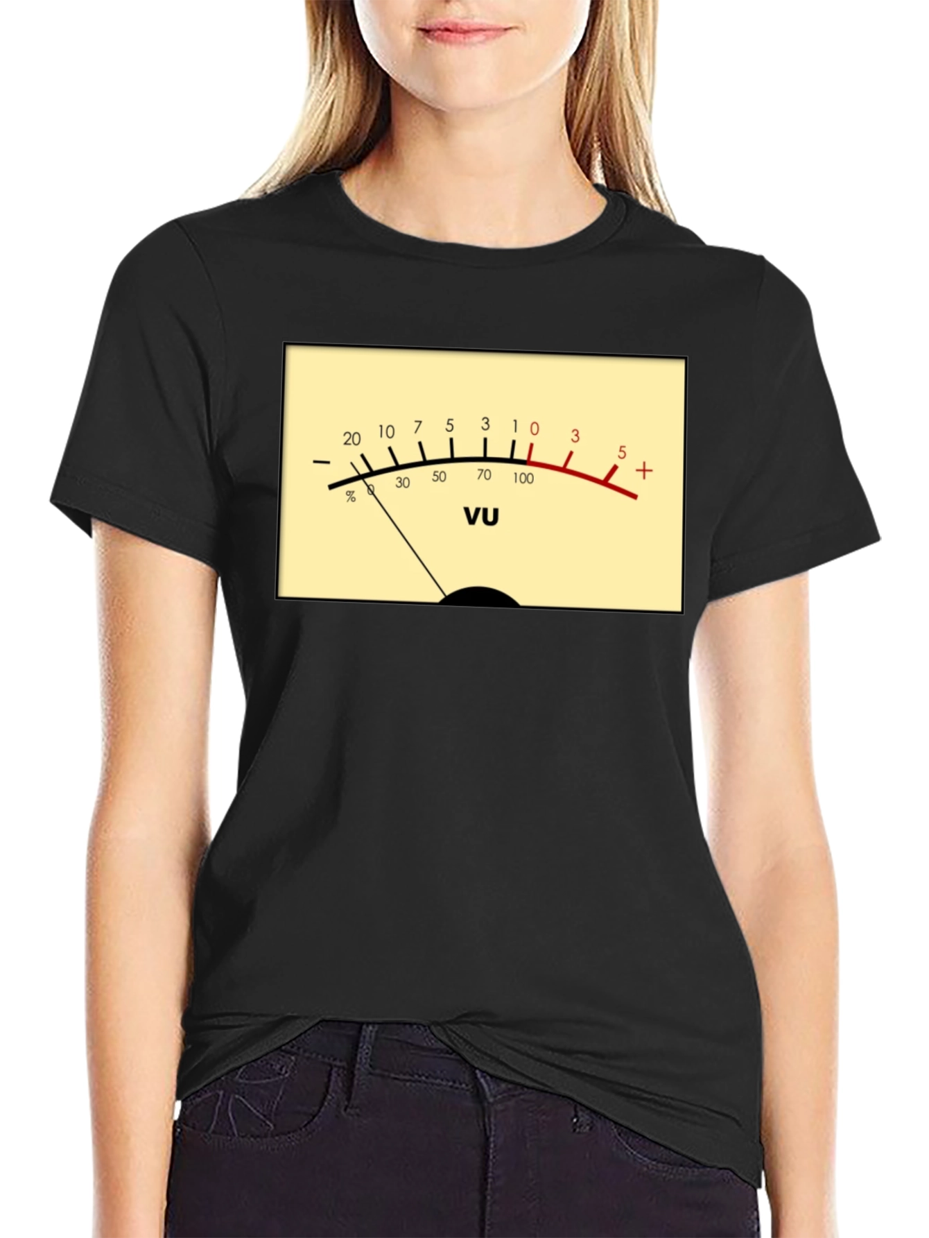 VU Meter Graphic T-Shirt - Audio Engineer Tee