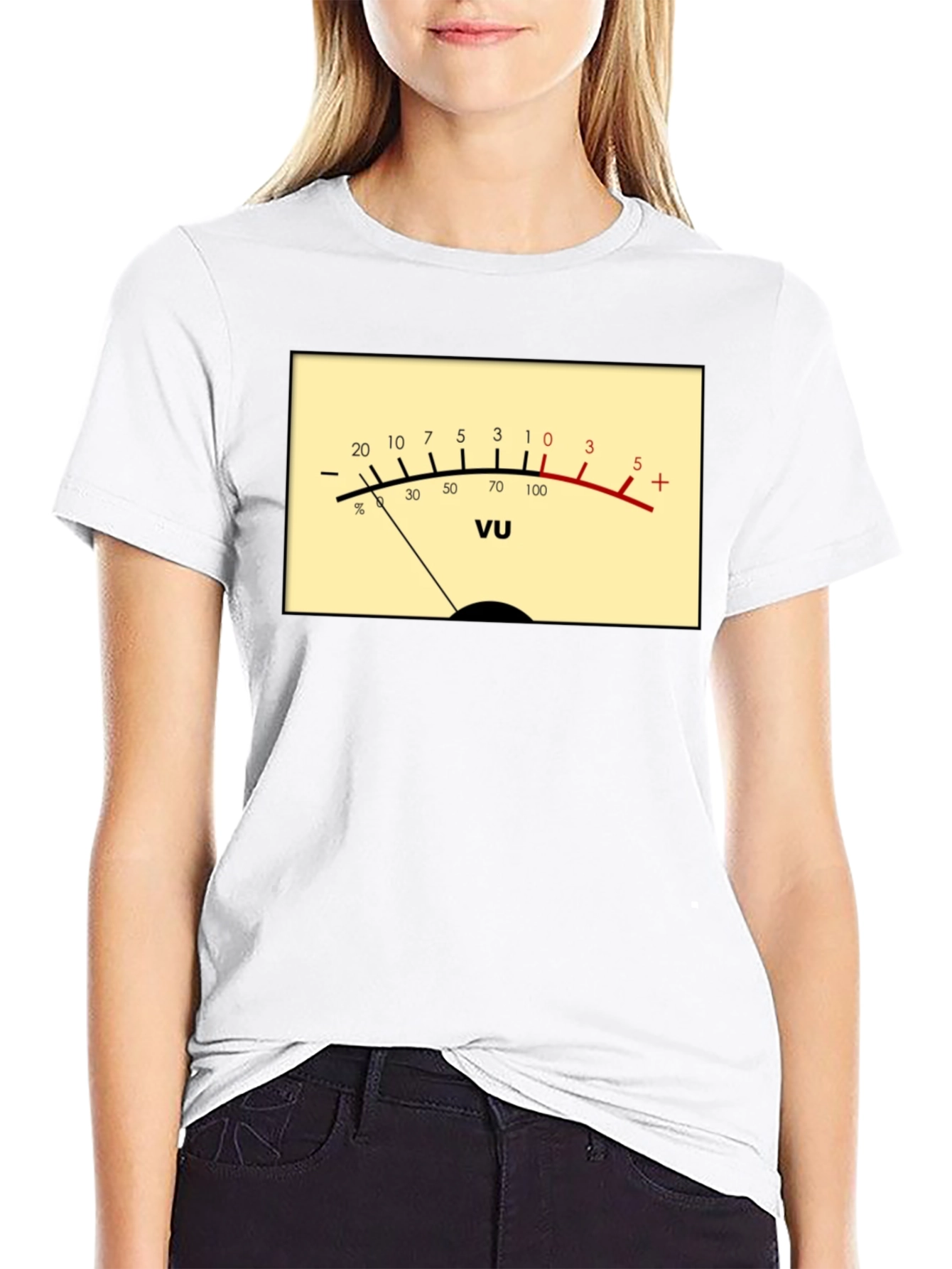 VU Meter Graphic T-Shirt - Audio Engineer Tee