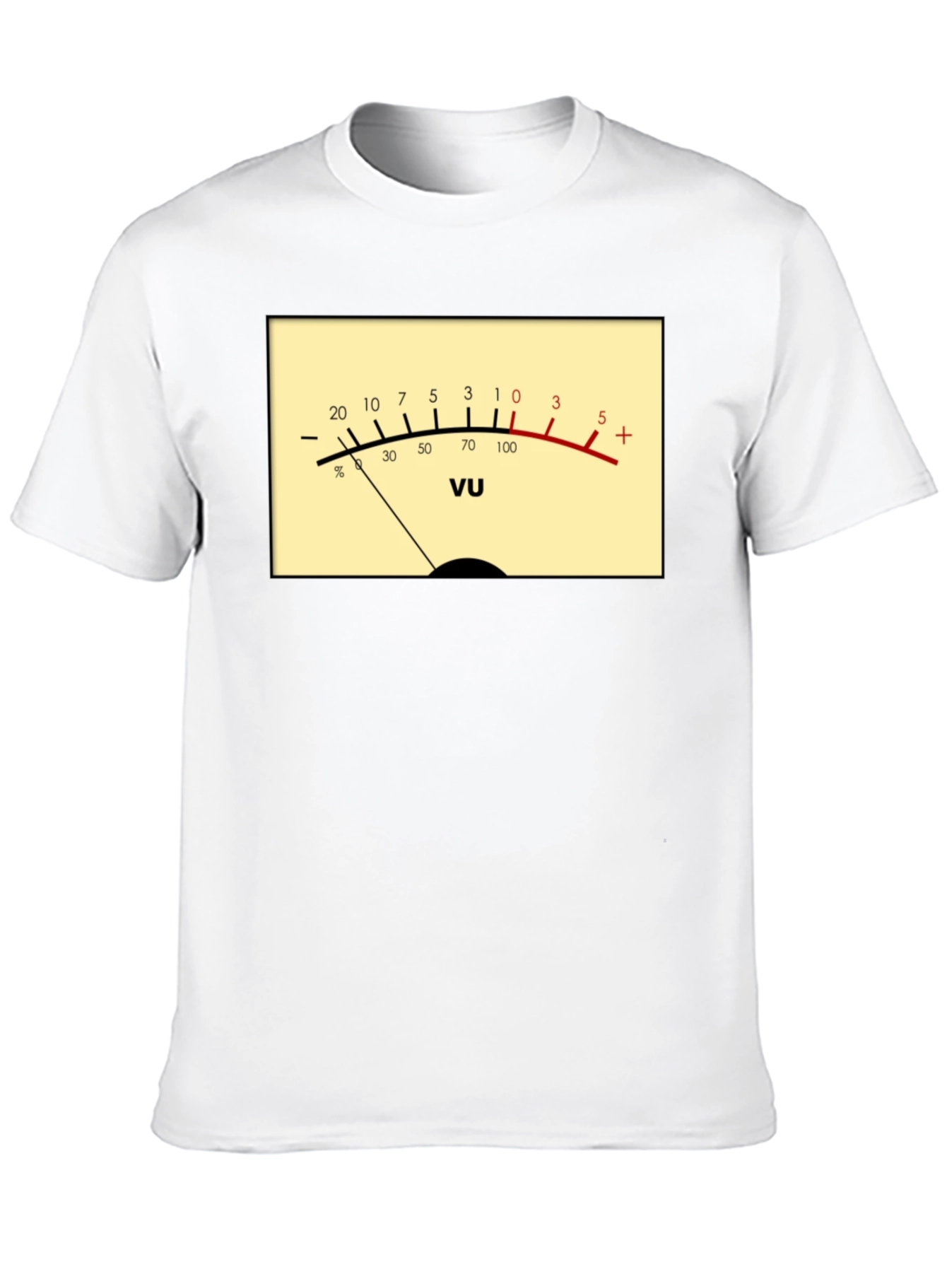 VU Meter Graphic T-Shirt - Audio Engineer Tee