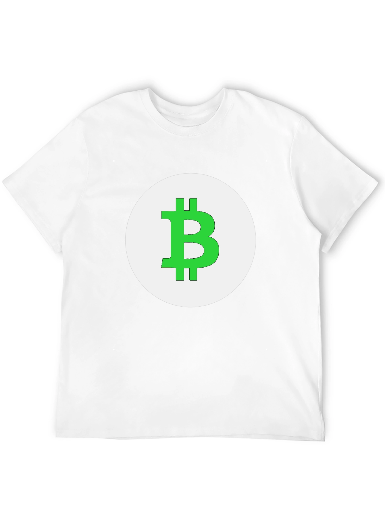 Bitcoin Logo Graphic Tee - Black Cotton T-Shirt