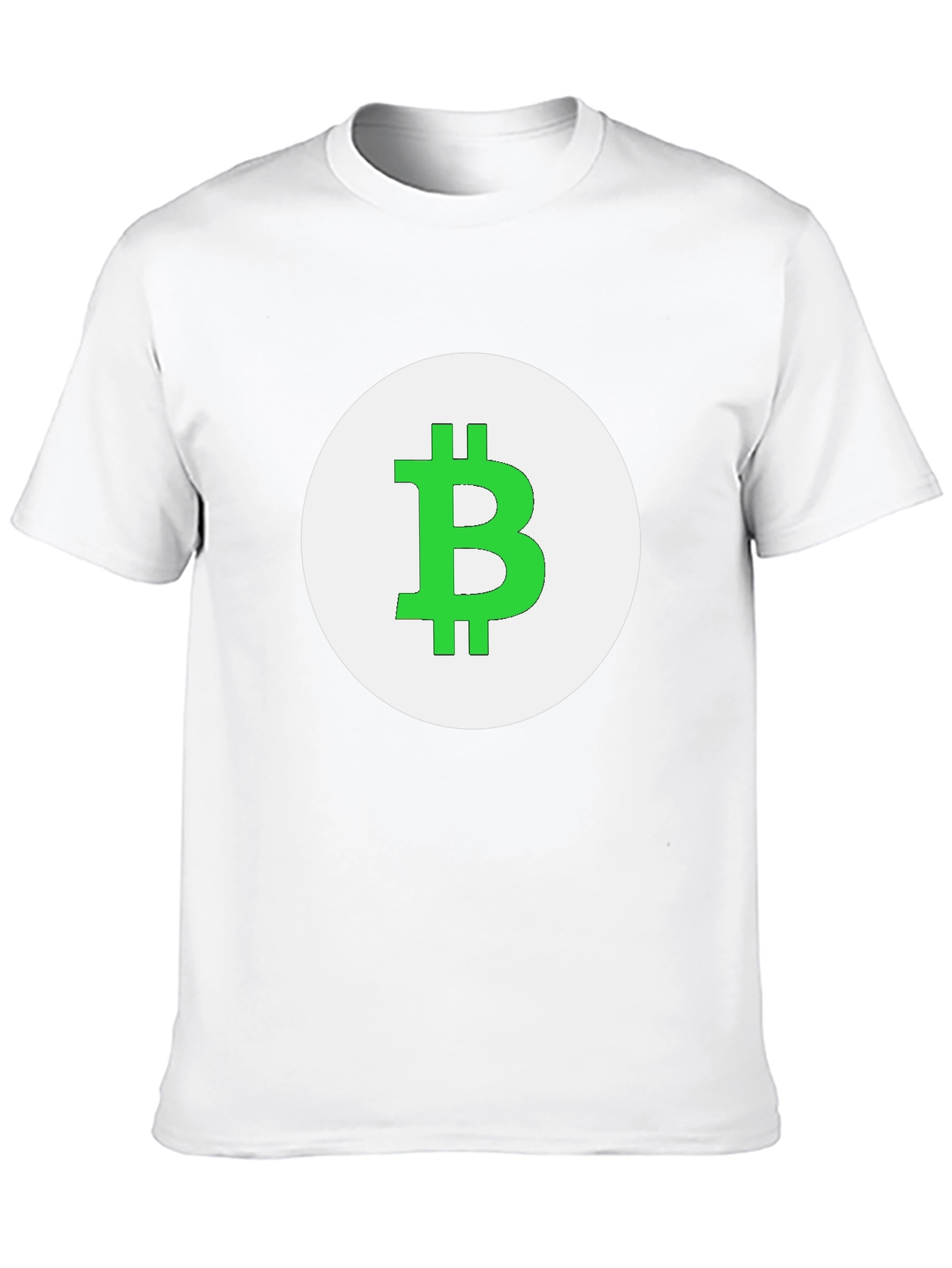 Bitcoin Logo Graphic Tee - Black Cotton T-Shirt