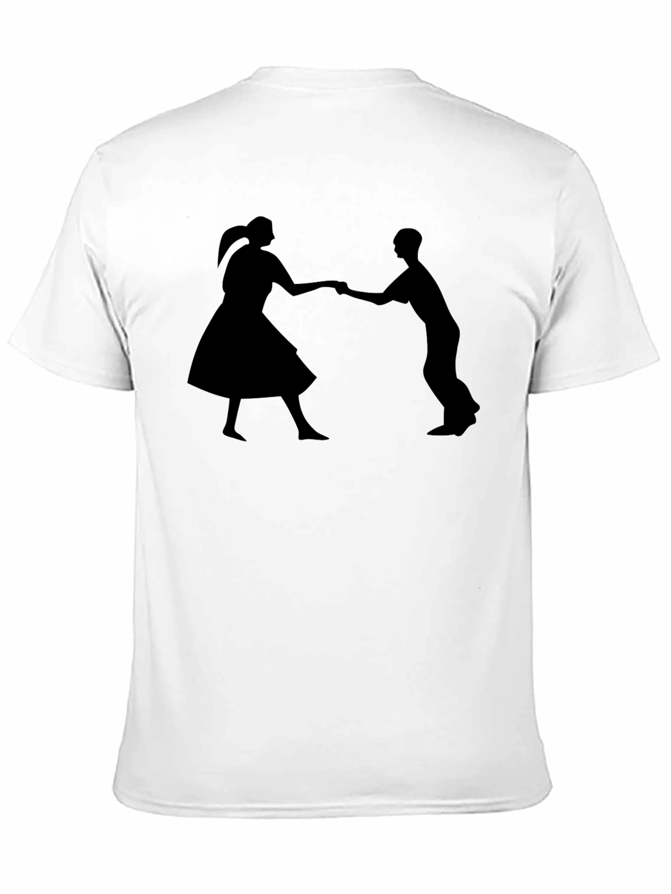 Swing Dance Silhouette Black T-Shirt