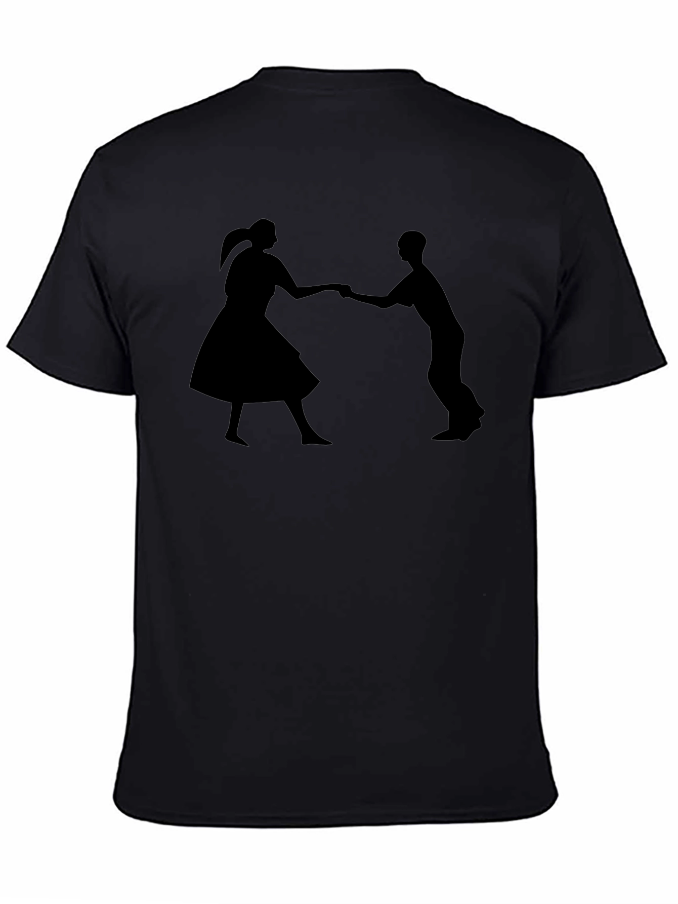 Swing Dance Silhouette Black T-Shirt