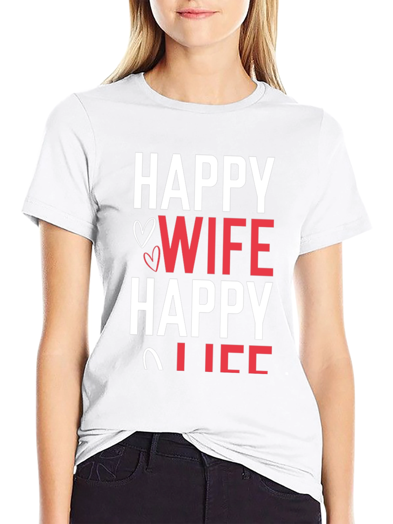 Happy Wife Happy Life Graphic T-Shirt