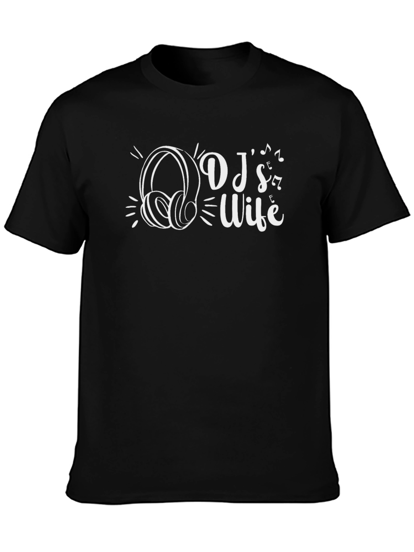 DJs Wife Black Graphic T-Shirt