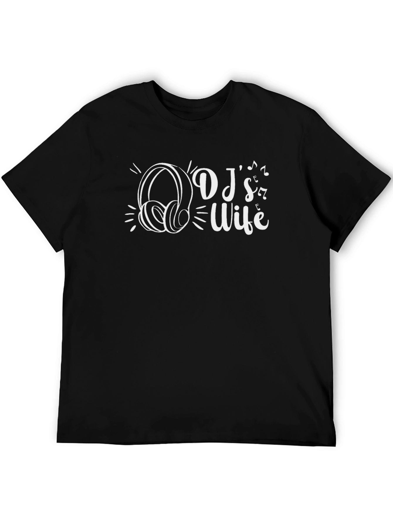 DJs Wife Black Graphic T-Shirt