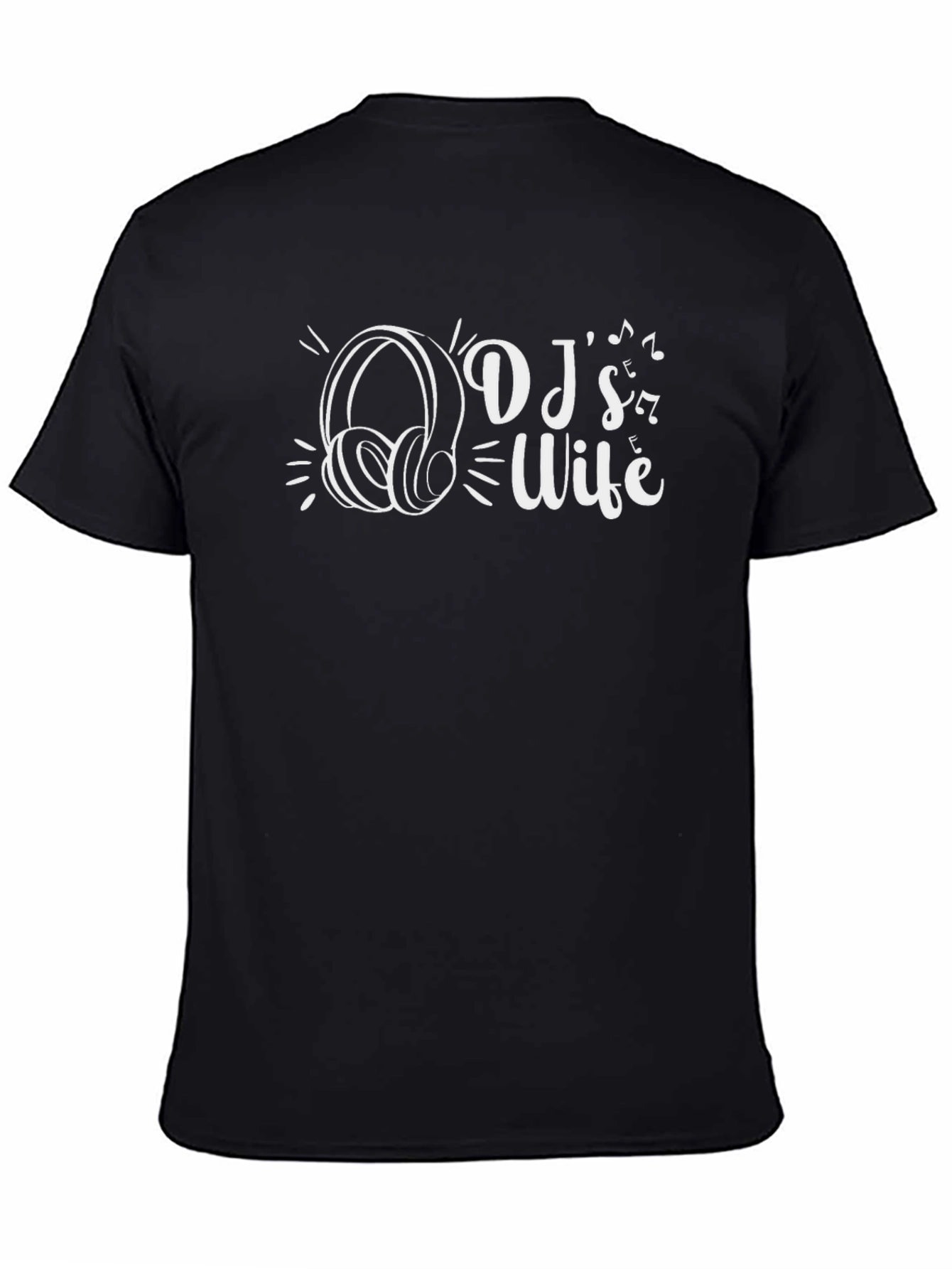 DJs Wife Black Graphic T-Shirt