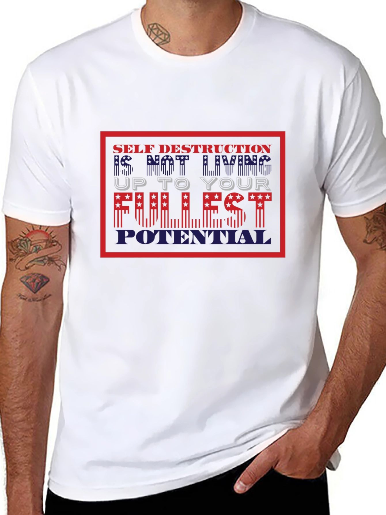 Self Destruction Fullest Potential Graphic T-Shirt