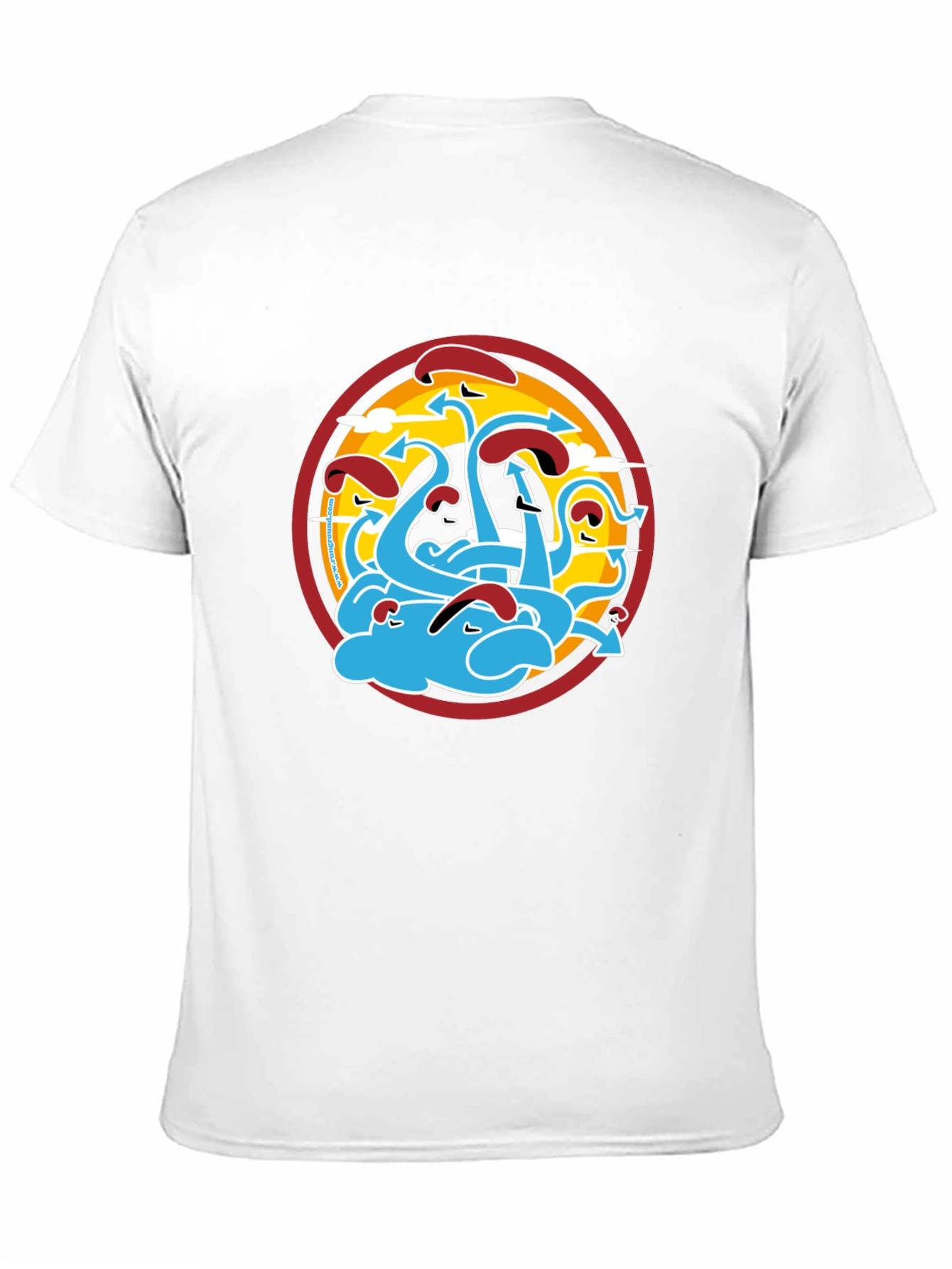 Graphic Print T-Shirt - Octopus Art Design