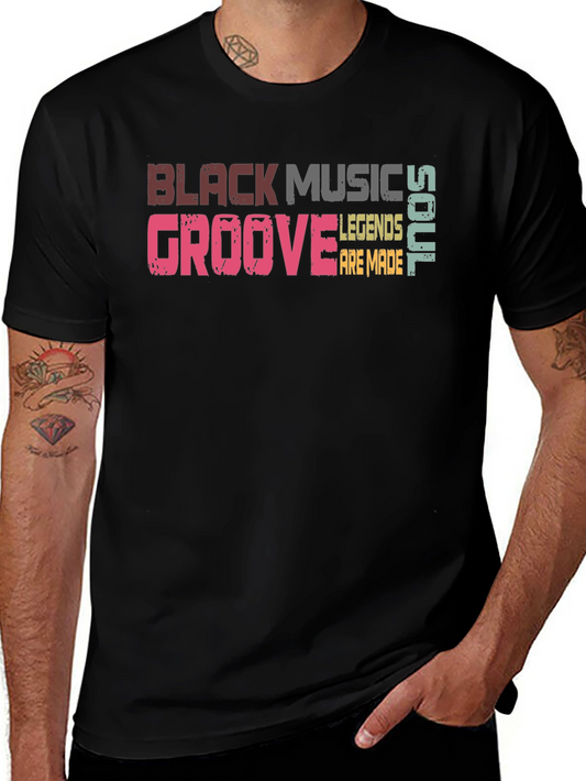 Black Music Groove Graphic T-Shirt
