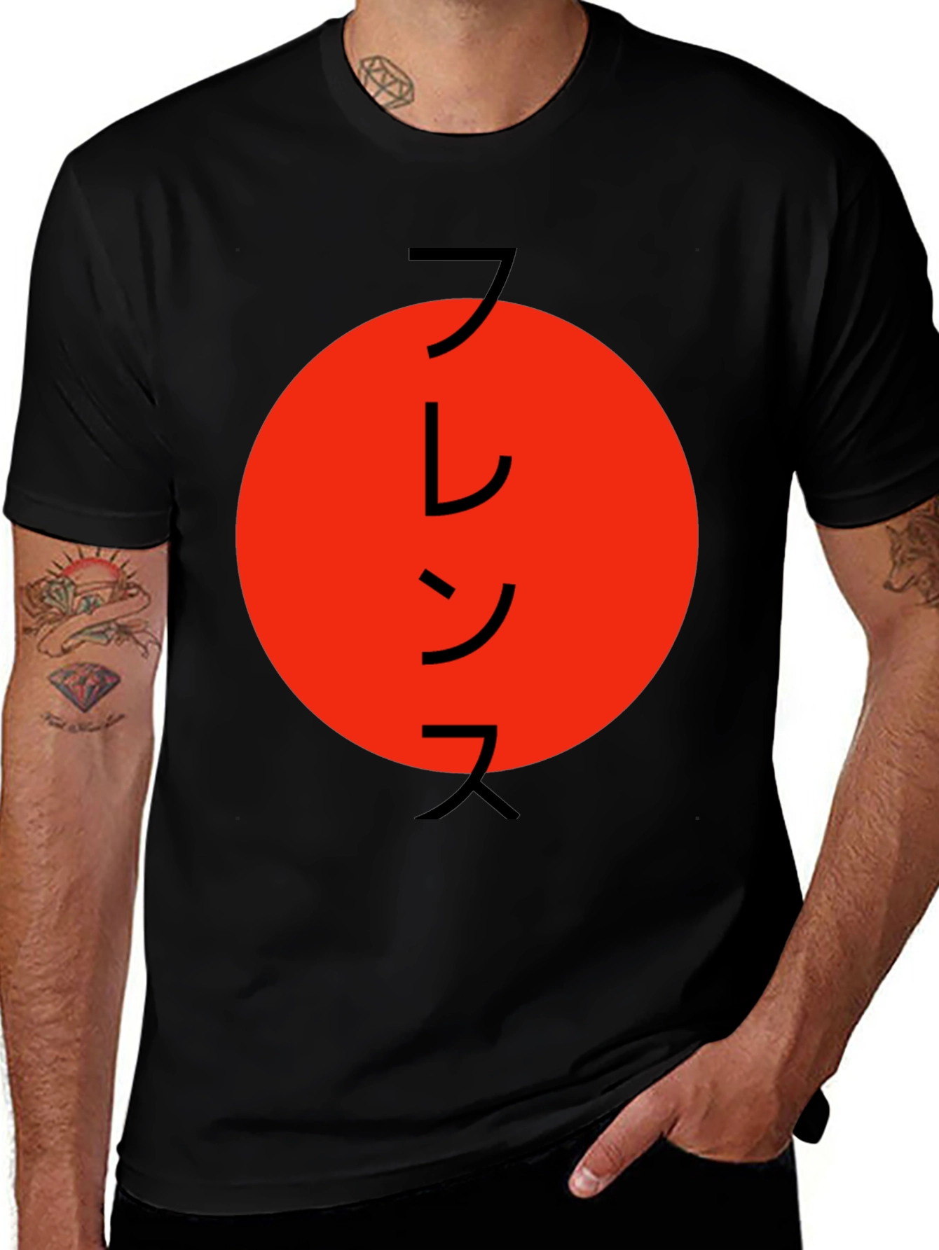 France Japan Inspired Graphic Tee