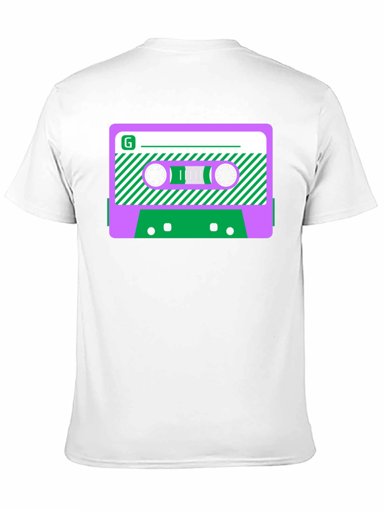 Retro Cassette Tape Graphic T-Shirt - Black