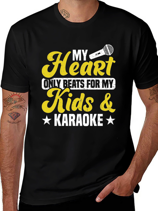 My Heart Karaoke T-Shirt - Gift for Karaoke Lovers