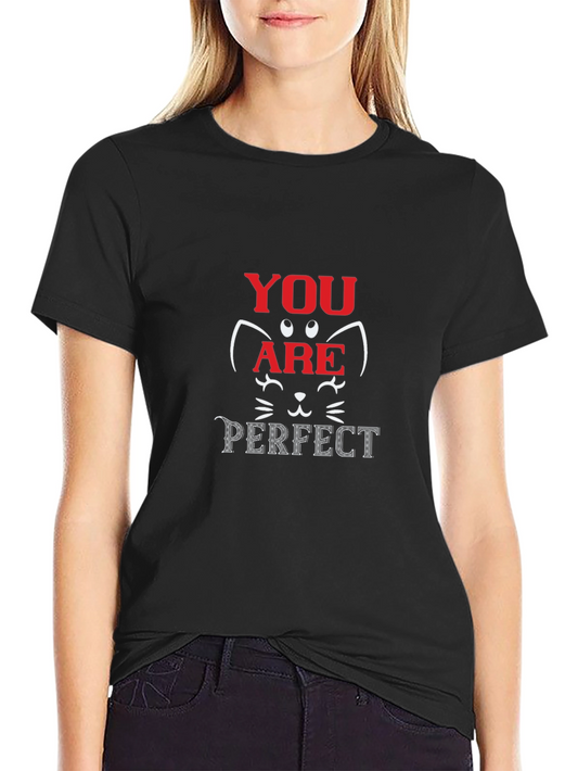 You Are Perfect Cat Graphic T-Shirt