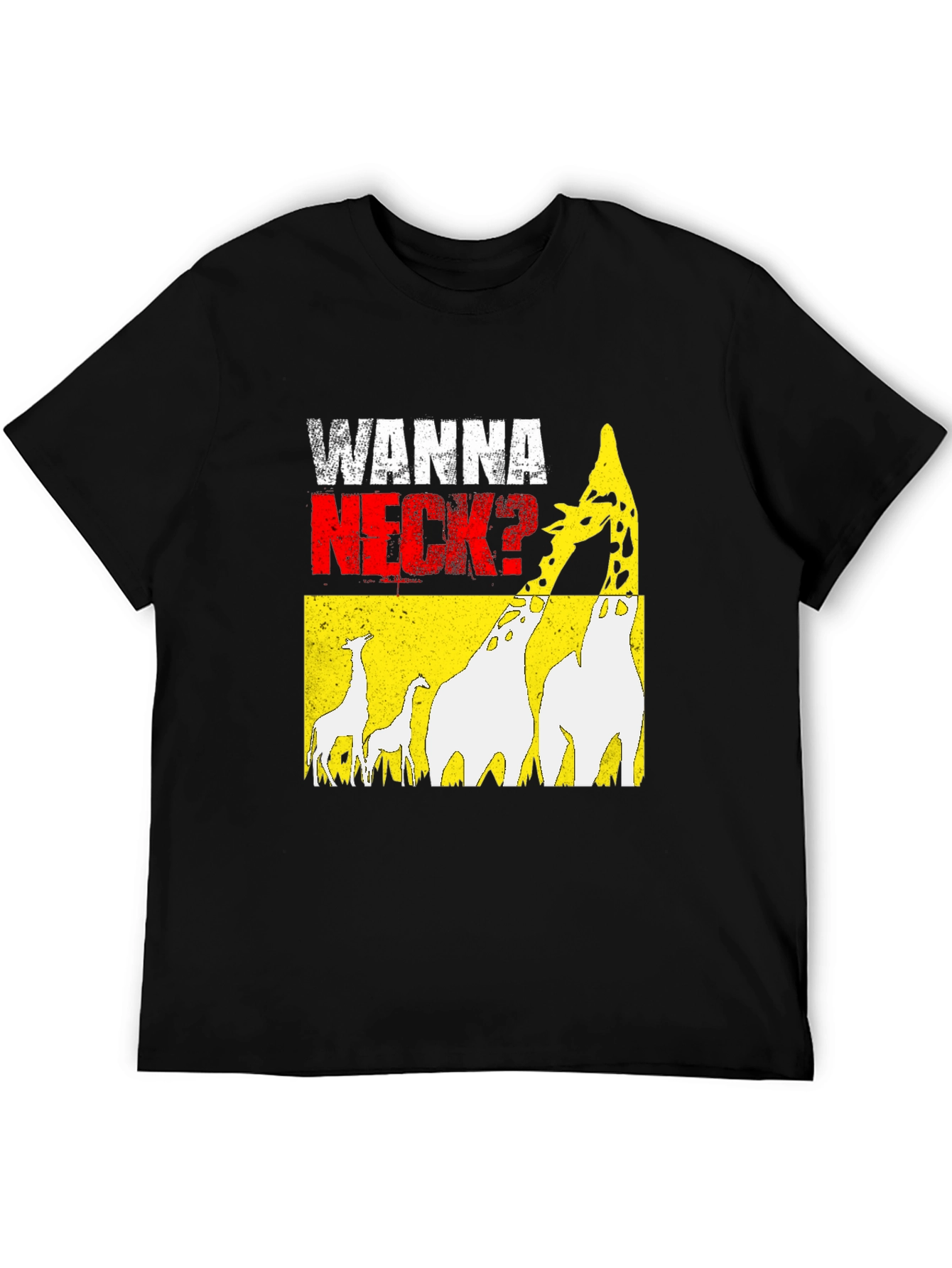 Wanna Neck? Giraffe Graphic Print Tee
