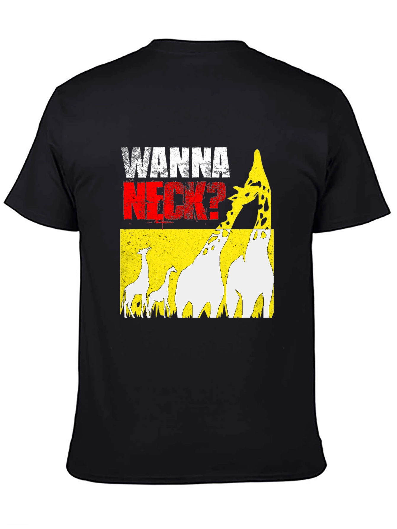 Wanna Neck? Giraffe Graphic Print Tee