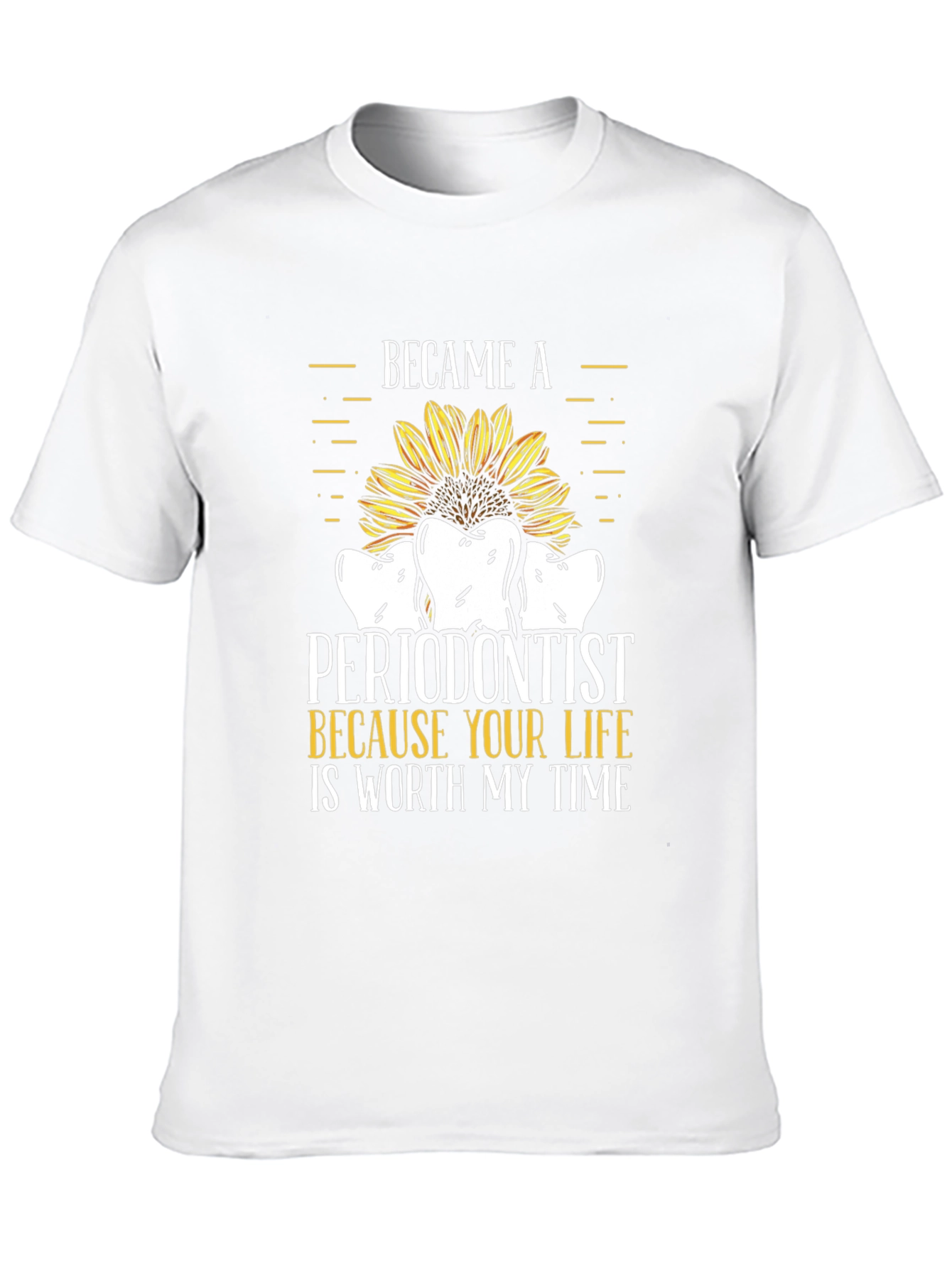 Periodontist Sunflower Graphic T-Shirt