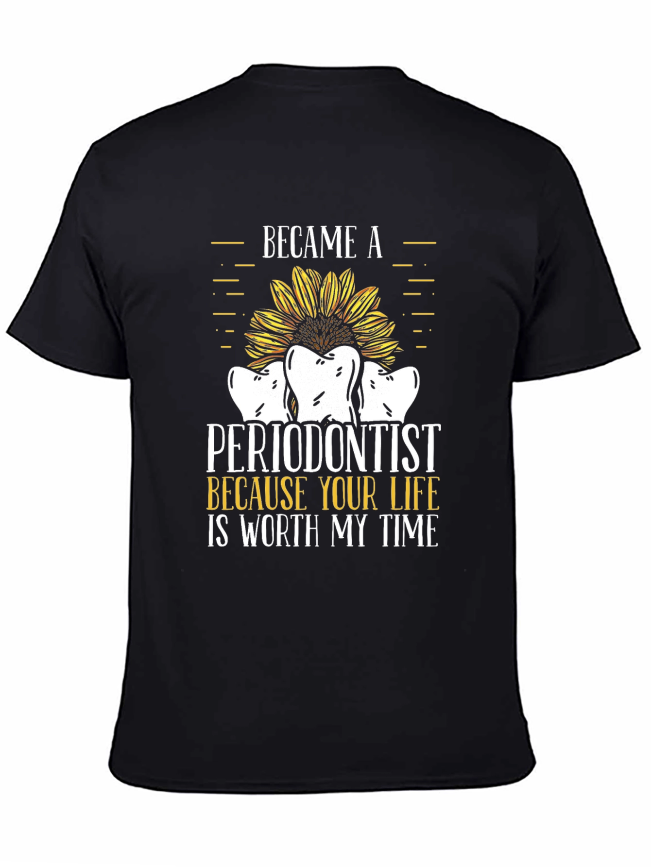 Periodontist Sunflower Graphic T-Shirt