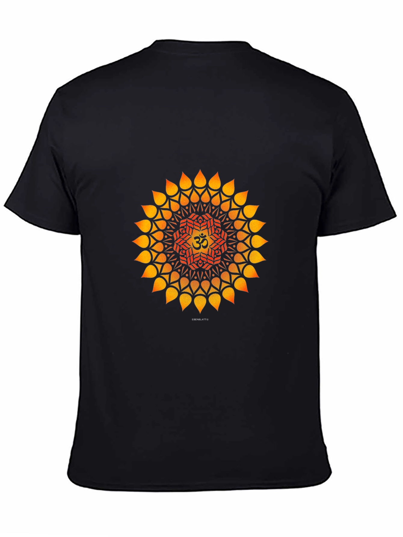 Om Mandala Graphic Tee - Black Cotton T-Shirt