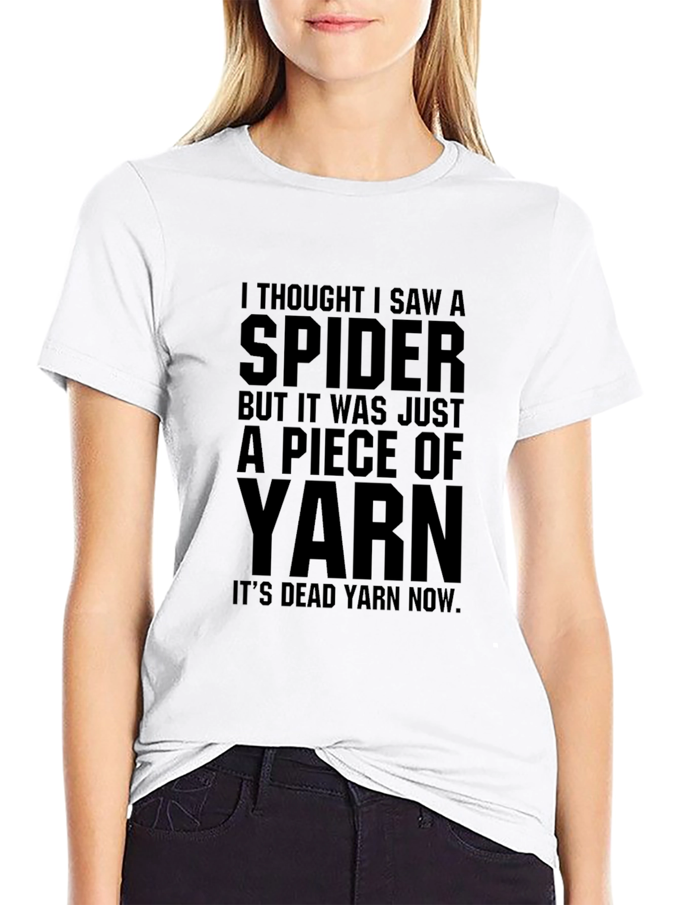 Funny Spider Yarn T-Shirt - Soft Cotton Tee