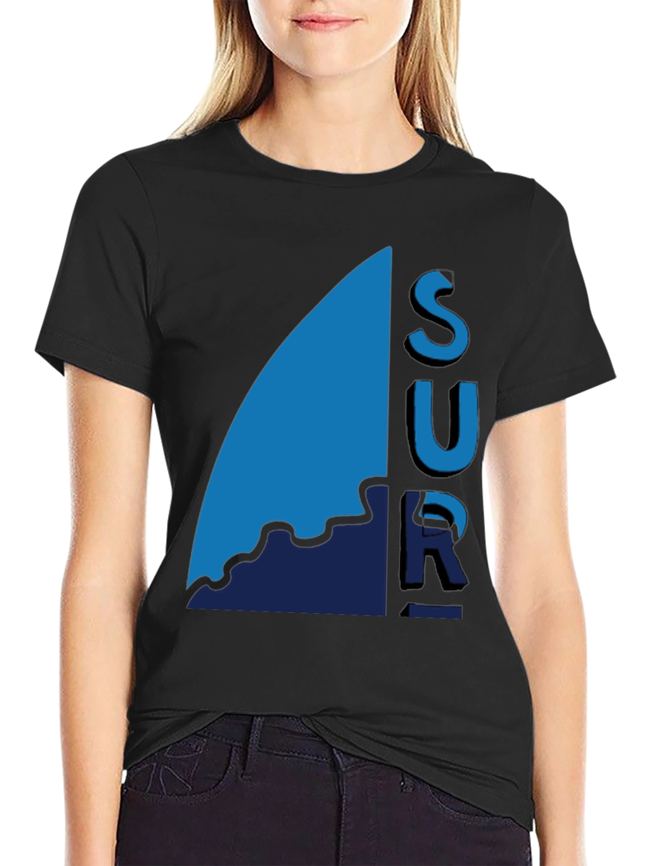 Cool Blue Surf Graphic T-Shirt