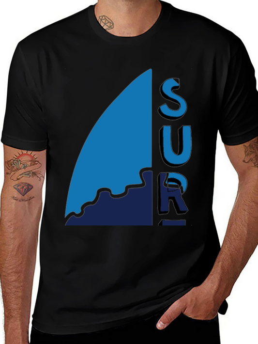 Cool Blue Surf Graphic T-Shirt