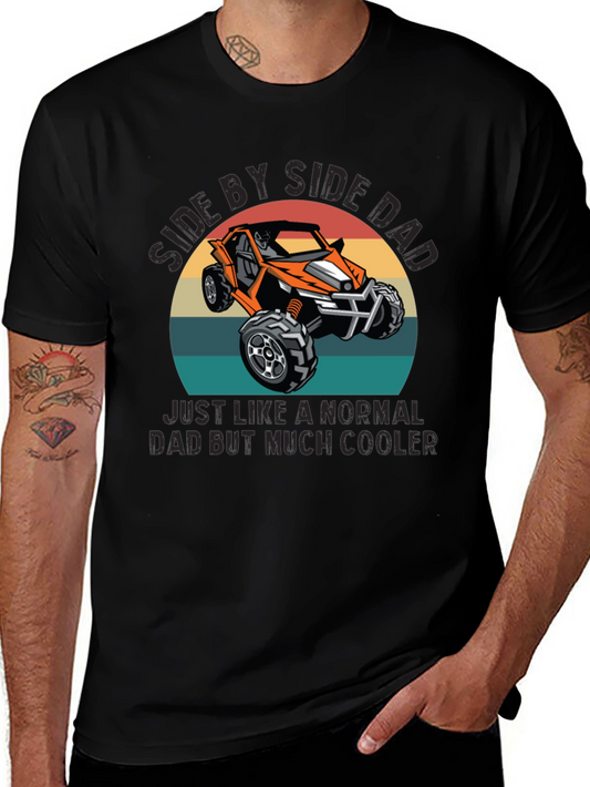 Side by Side Dad Graphic T-Shirt