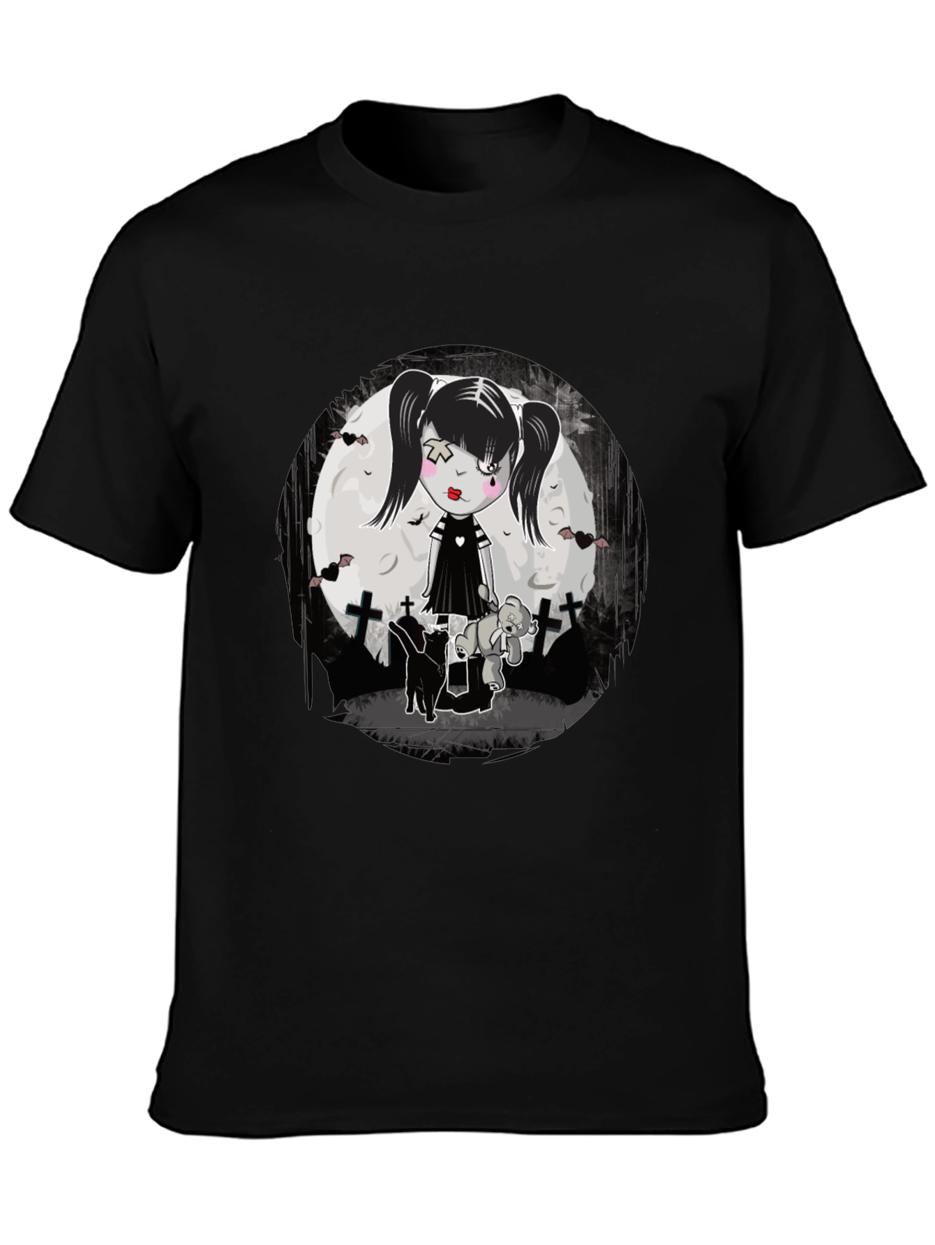 Gothic Girl T-Shirt - Emo Style