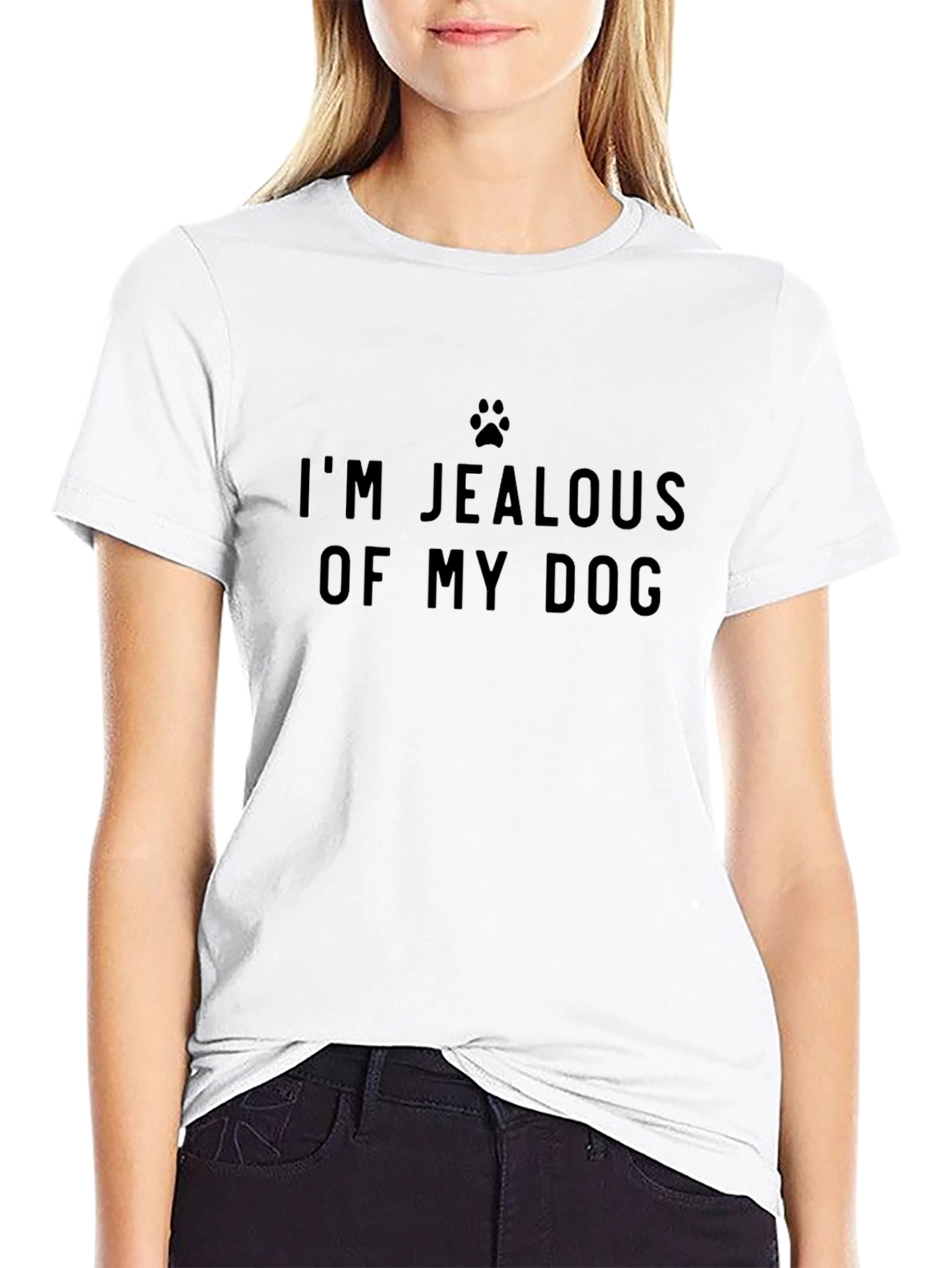 Im Jealous of My Dog Novelty Tee